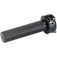1" Whiskey Throttle Single Cable Black