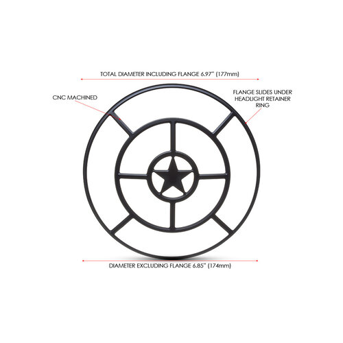Army Focus Design Koplampraster 7 "