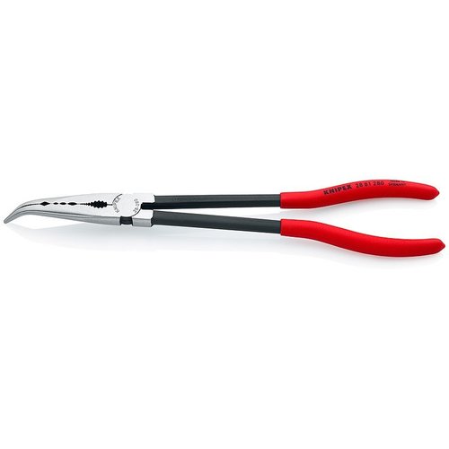 Telephone Pliers Bent with Rippled Grip