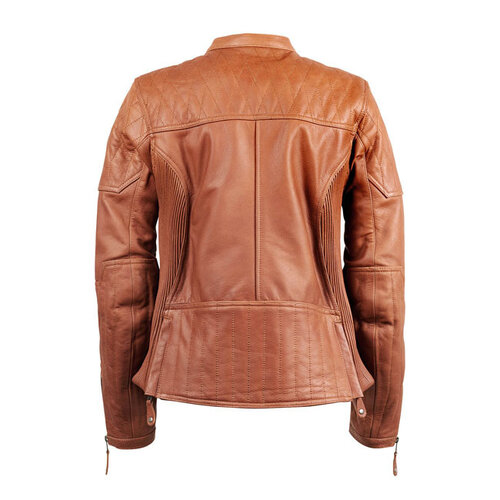 Vrouwen Leren Jacket Bruin Trinity