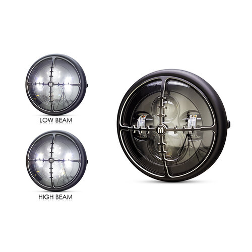 7" Cross Hair Multi LED Projector Headlight