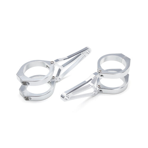 Luxuriöse Scheinwerfer Brackets "Razor" - Chrome