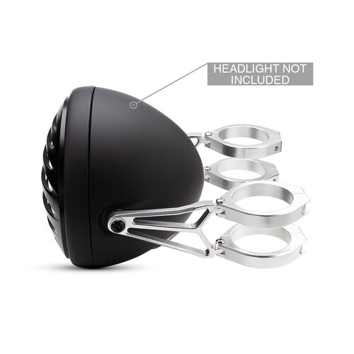 Luxe Koplamp Steunen / Lamporen "Razor" - Chrome