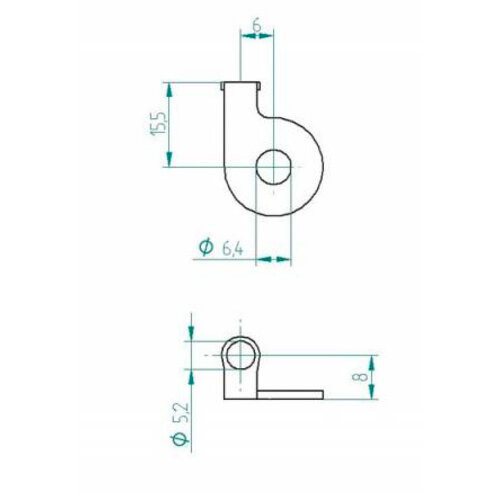 Yamaha XS650 - Support pour bouton-poussoir Motoscope