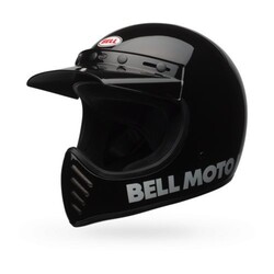 Moto-3 Classic Helm Zwart maat XS