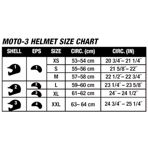 Bell Moto-3 Classic Helm Schwarz - XS