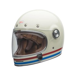 Casque classique blanc perle Bullit style Triple Threat