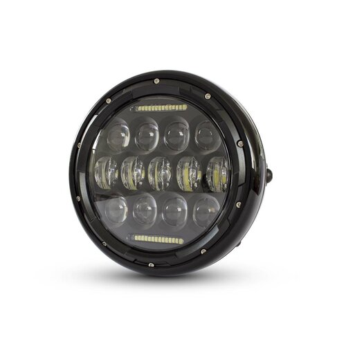 7" Multi Projector LED Headlight Black