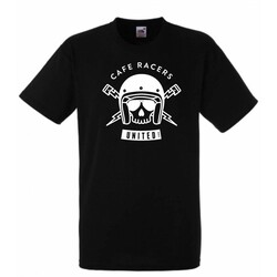 Cafe Racers United Skull T-Shirt