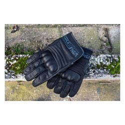 FNGR Motorcycle Gloves Leather FNGR Black
