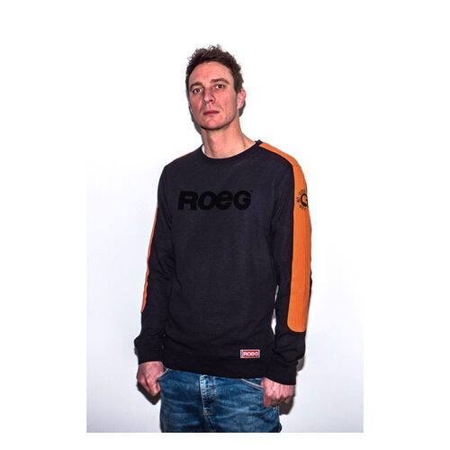 Roeg Randy Sweater Zwart/Oranje