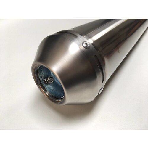 MCU Megaton Muffler Long Stainless Steel 51mm+ DB-Killer