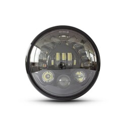 7  "Multi LED Scheinwerfer + Blinker Schwarz