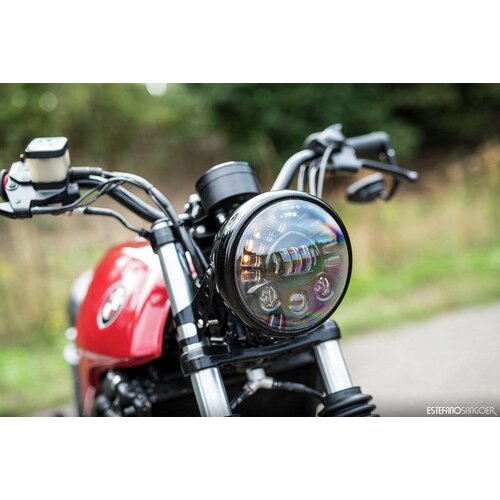 7  "Multi LED Headlight + Indicators Black
