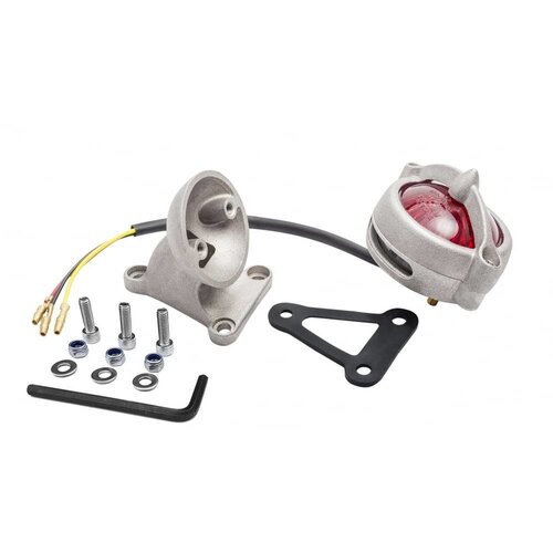 Motone Bel Air Tail Light + Fender Mount Kit - Shot Blast