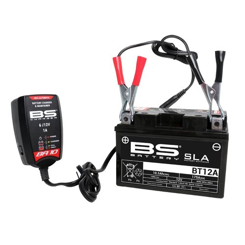 BS Battery STUNT! Battery charger / trickle charger BA10 6V / 12V 1000MA