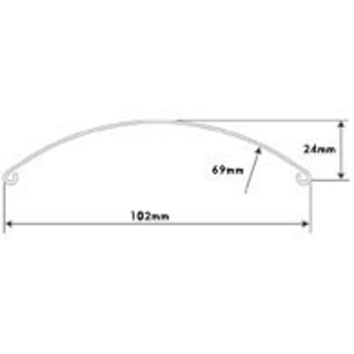 19 - 21 "x 4" Aluminum Universal Mudguard