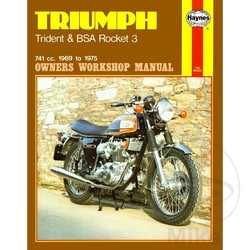 Manuel de réparation TRIUMPH TRIDENT & BSA ROCKET 3 1969 - 1975