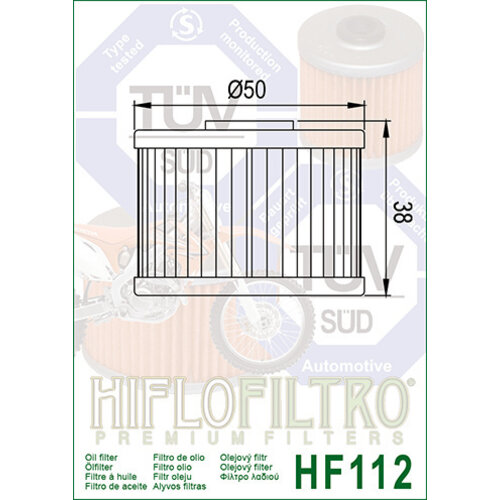 Hiflo Filtre à huile HF112