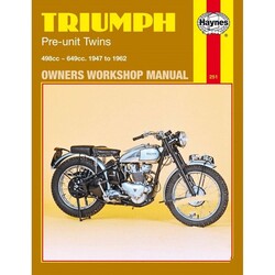 Manuel de réparation TRIUMPH PRE-UNIT TWINS 1947 - 1962