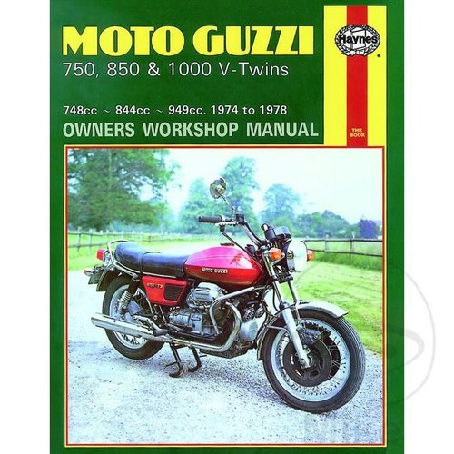 Haynes Repair Manual MOTO GUZZI 750, 850 & 1000 V-TWINS 1974 - 1978