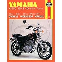 Werkplaatshandboek YAMAHA XS250, 360 & 400 SOHC TWINS 1975 - 1984