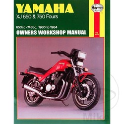 Repair Manual YAMAHA XJ650 & 750 FOURS 1980 - 1984