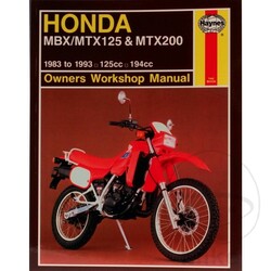 Repair Manual HONDA MBX/MTX125 & MTX200 1983 - 1993