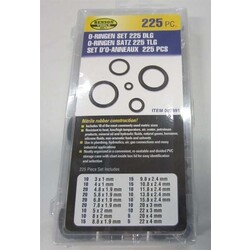 Set de joints toriques - 225 pièces - Boîte B/C