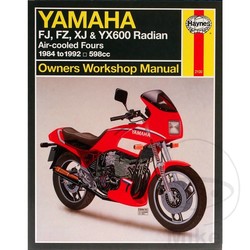 Reparatur Anleitung YAMAHA FJ, FZ, XJ & YX600 RADIAN 1984 - 1992