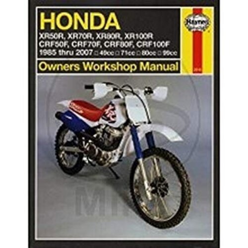 Haynes Repair Manual HONDA XR50/70/80/100R & CRF50/70/80/100F 1985