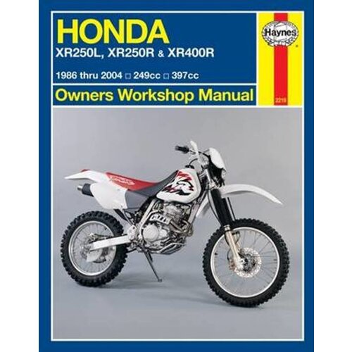 Haynes Repair Manual HONDA XR250L XR250/400R (86 - 04)