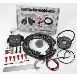 Kit d'allumage électronique 6 et 12 volts pour motos bicylindre