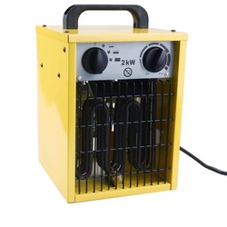 2000W Bauheizer Heizlüfter Werkstattheizung Elektroheizer Heizgerät mit 150CM Schnur