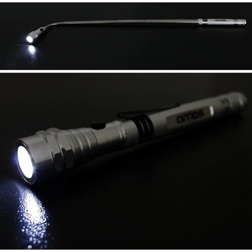 Teleskopische Taschenlampe + Magnet Display