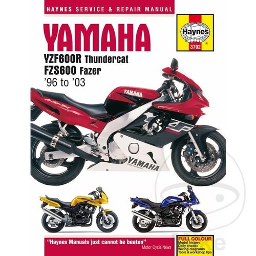 Haynes Repair Manual YAMAHA YZF600R & FZS600 (96-03)