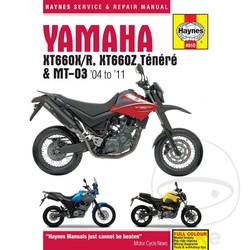 Repair Manual YAMAHA XT660 & MT-03 (04-11)