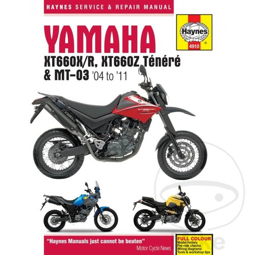Haynes Repair Manual YAMAHA XT660 & MT-03 (04-11)