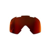 Lentille de remplacement pour lunettes de moto - rouge "lave"