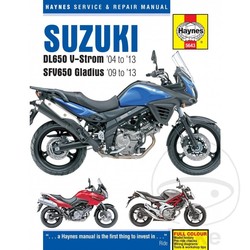 Reparatur Anleitung SUZUKI DL650 V-STROM & SFV650 04-13