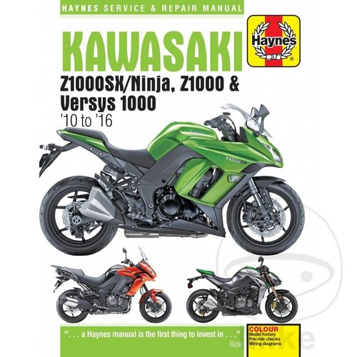 Haynes Repair Manual KAWASAKI ZX1000SX / NINJA Z1000 VERSYS 1000 201