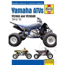 Manuel de réparation YAMAHA YFZ450 & YFZ450R 04-10