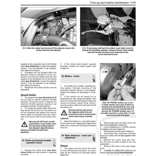 Haynes Werkplaatshandboek YAMAHA YFZ450 & YFZ450R 04-10