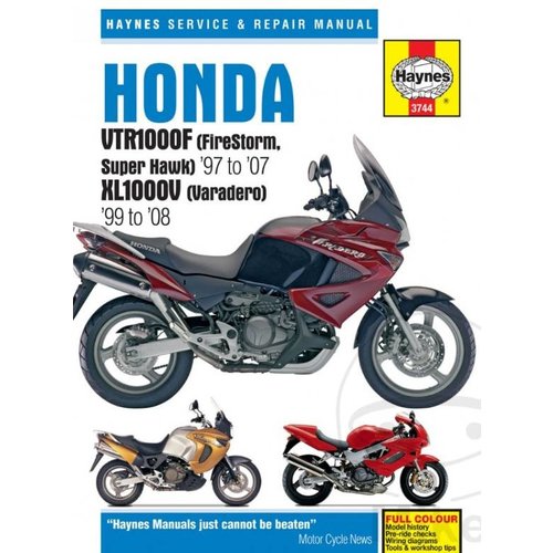 Haynes Werkplaatshandboek HONDA VTR1000F Firestorm Super Hark 07-07 XL1000V Varadero 99-08