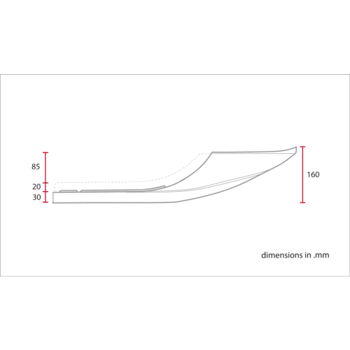 C.Racer Flacher Tracker Sitz Black Tuck 'n Roll
