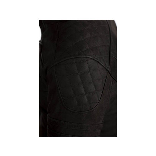 RST Veste en cuir noir Ripley CE Femme