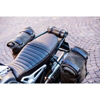BMW R NineT Sitzbezug Leder Tuck 'N Roll Braun  (Lang)