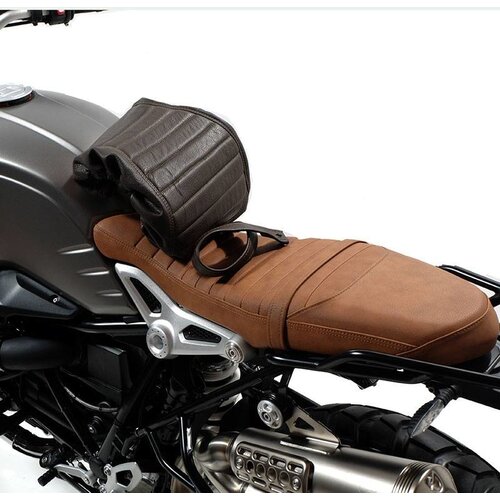 UNIT Garage BMW R NineT Zadelhoes Leder Tuck 'N Roll Bruin (lang)