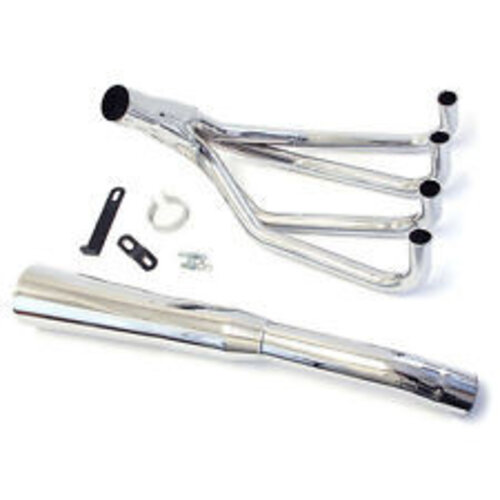 MAC Exhausts Honda CB 500/550 4-in-1 uitlaat megafoon zwart / chroom