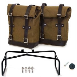 TWEE KANTEN PANNIERS CANVAS + DUBBELE SUBFRAME R NINET